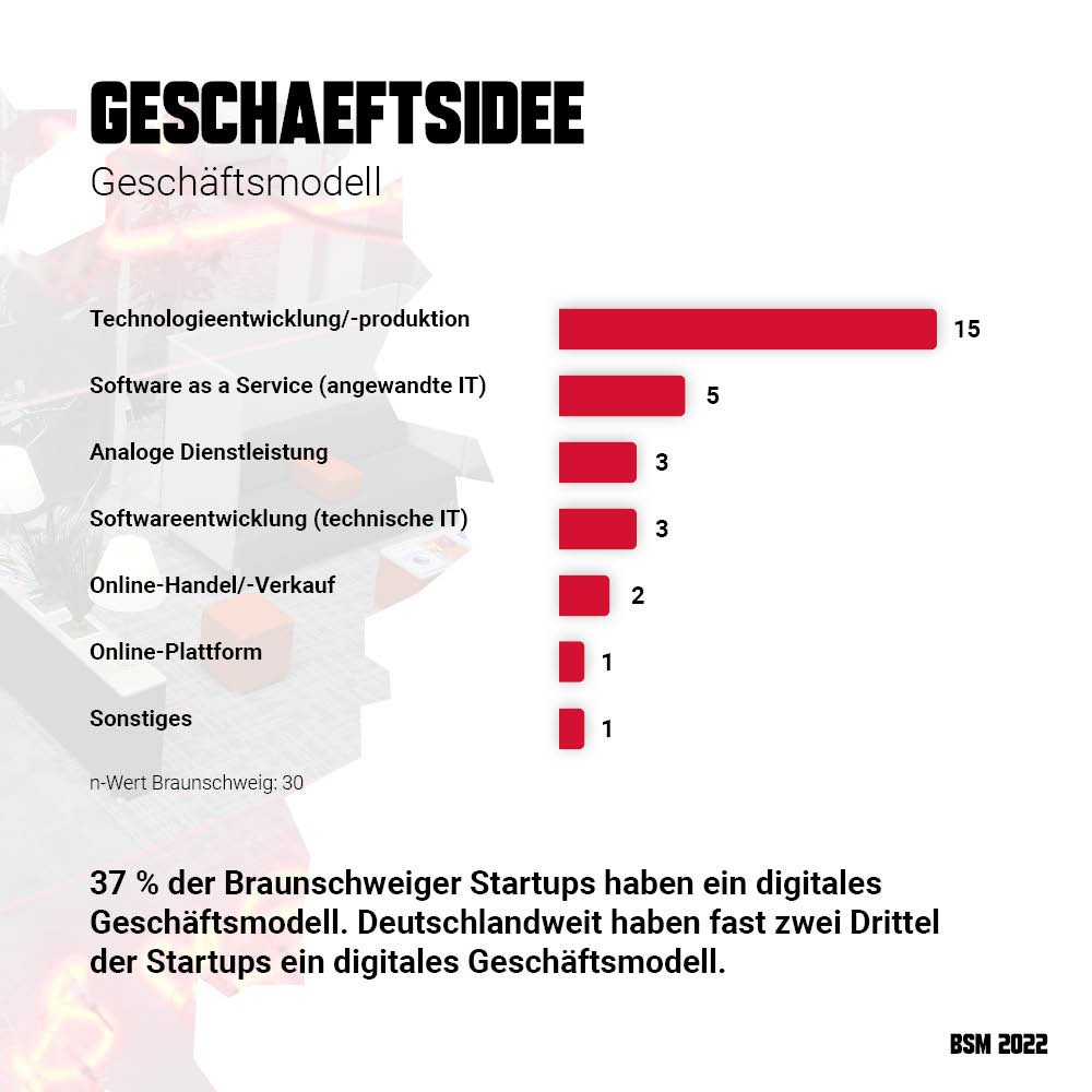 Startup Monitor Braunschweig - Geschäftsmodell